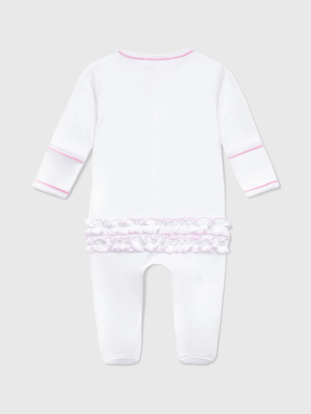 Magnolia Baby Baby Girls' Darling Cowboy Boots Ruffle Footie - Saint Bernard