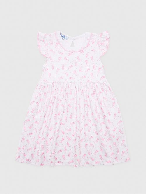 Magnolia Baby Girls' Darling Cowboy Boots Flutters Dress