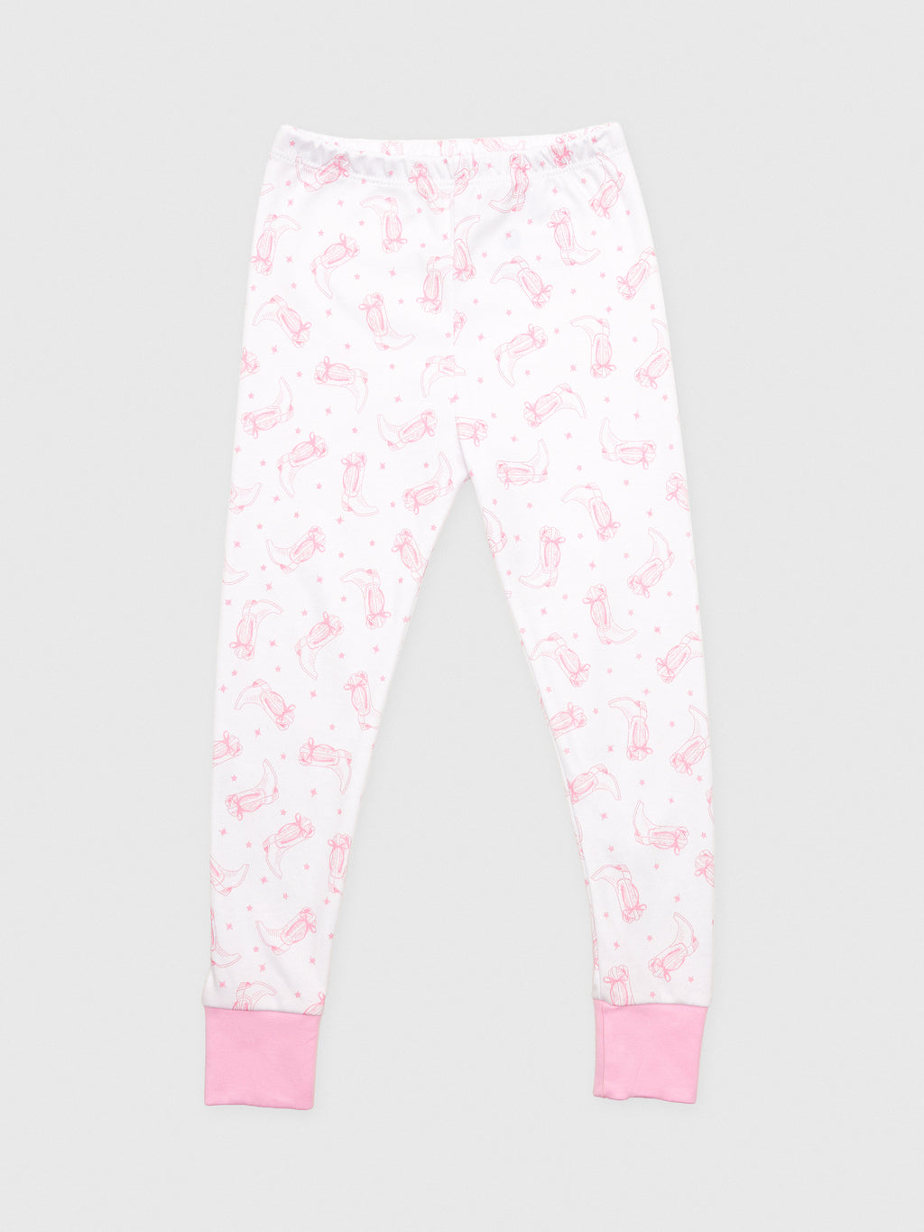 Magnolia Baby Girls' Darling Cowboy Boots Long Pajama Set - Saint Bernard