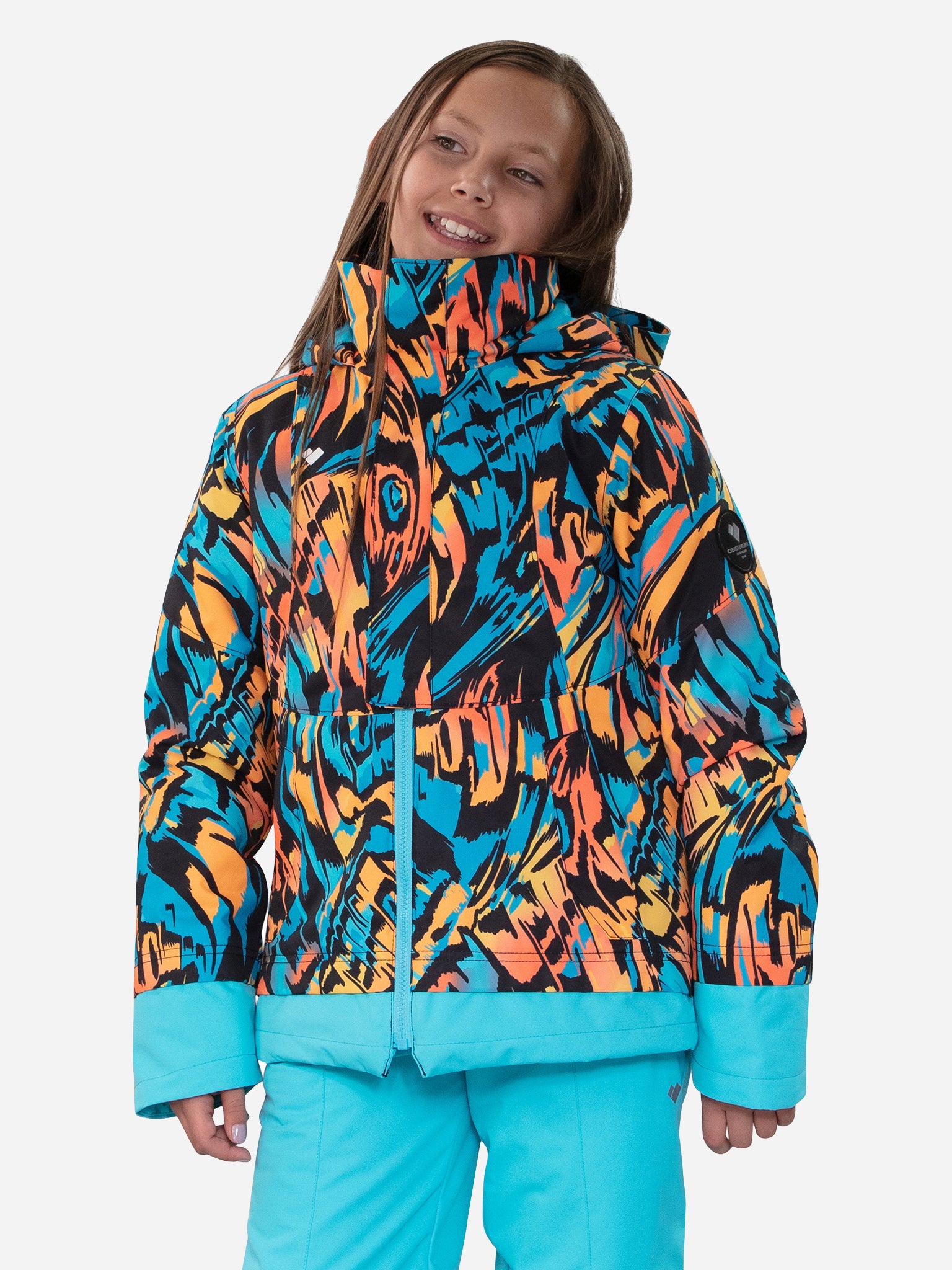 Obermeyer Teen Girls' Taja Print Jacket - Saint Bernard