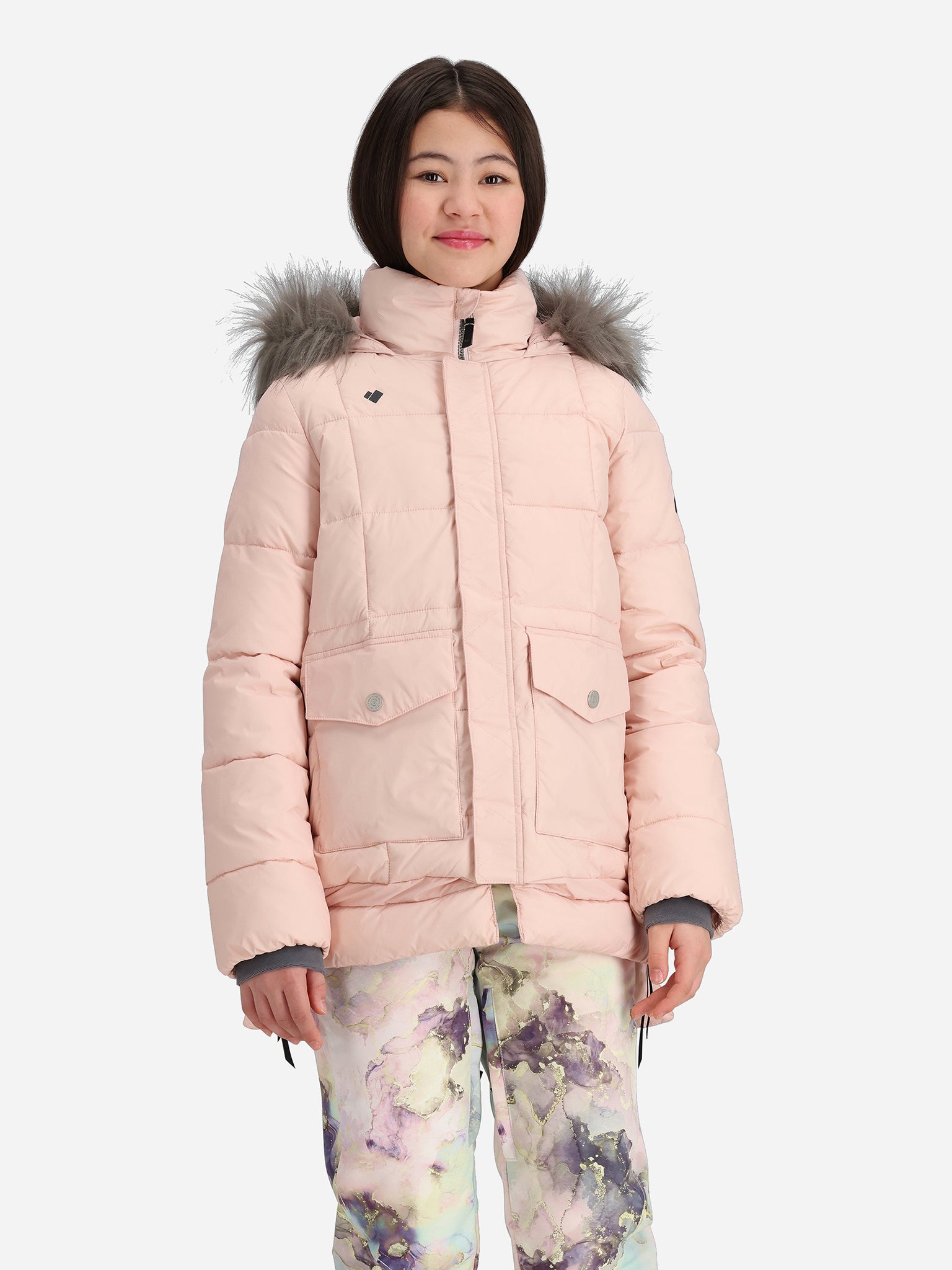 Obermeyer Girls' Meghan Snow Jacket - Saint Bernard