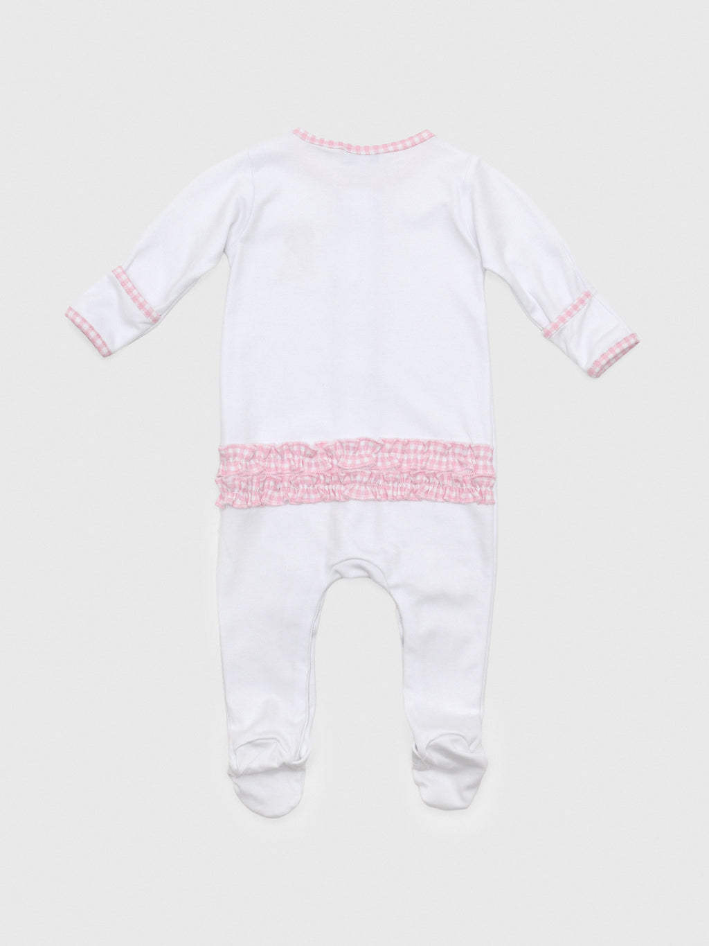 Magnolia Baby Baby Girls' Sweet Golden Ruffle Footie - Saint Bernard