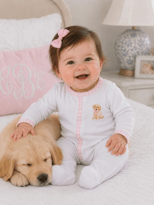 Magnolia Baby Baby Girls' Sweet Golden Ruffle Footie