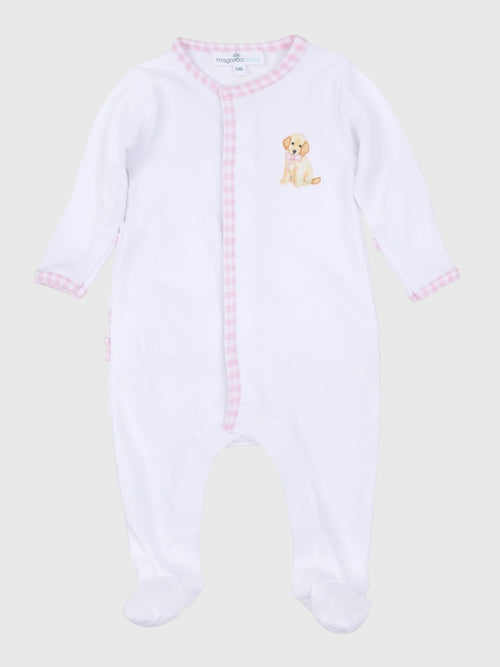 Magnolia Baby Baby Girls' Sweet Golden Ruffle Footie