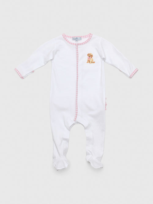 Magnolia Baby Baby Girls' Sweet Golden Ruffle Footie