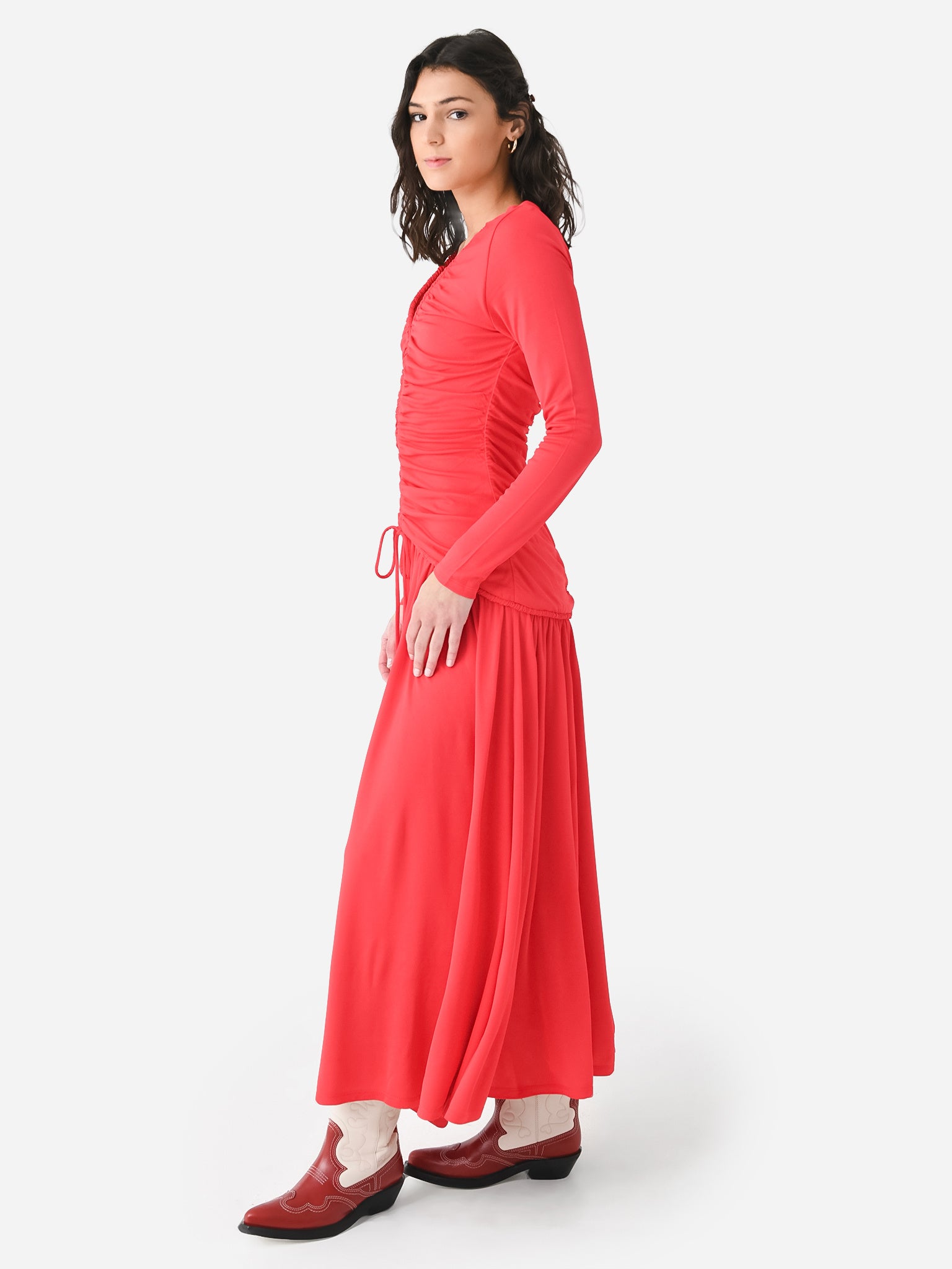fitted lace wedding dress Farm Rio x Anthropologie Long-Sleeve V-Neck Floral Maxi Dress Luxy fitted lace wedding dress Farm Rio x Anthropologie Long-Sleeve V-Neck Floral Maxi Dress Luxy