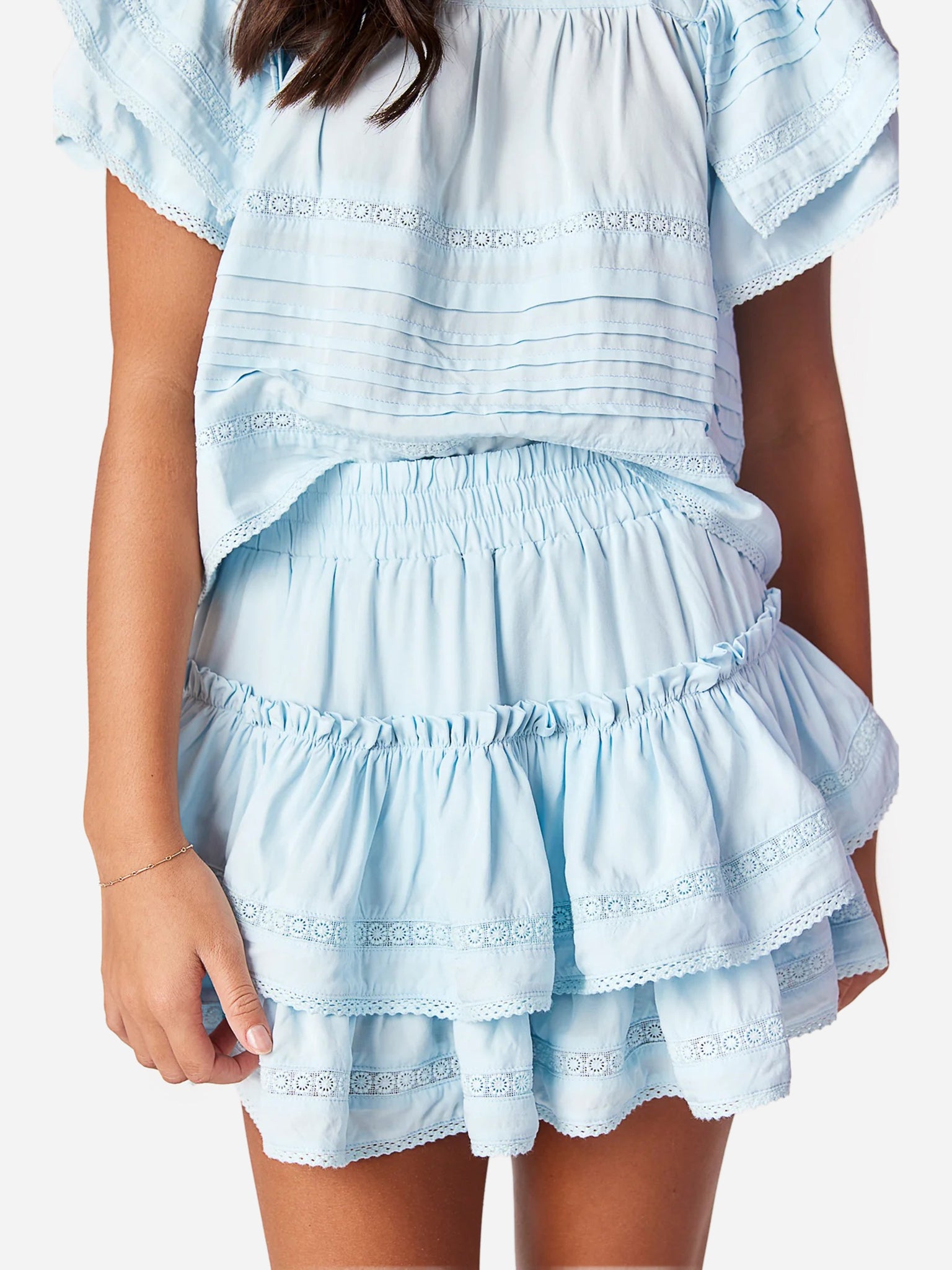 Cake For Dinner Girls' Brianna Lace Skirt - Saint Bernard