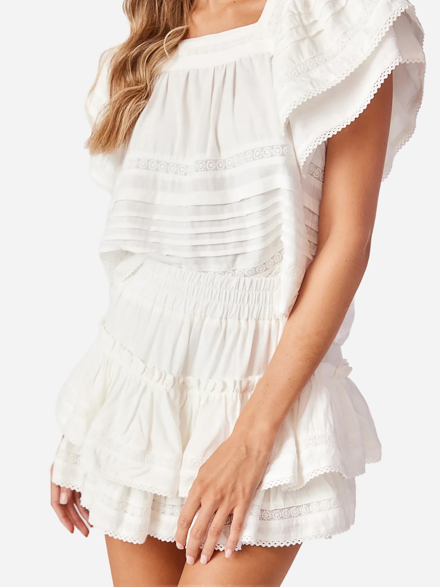 Cake For Dinner Girls' Brianna Lace Skirt - Saint Bernard