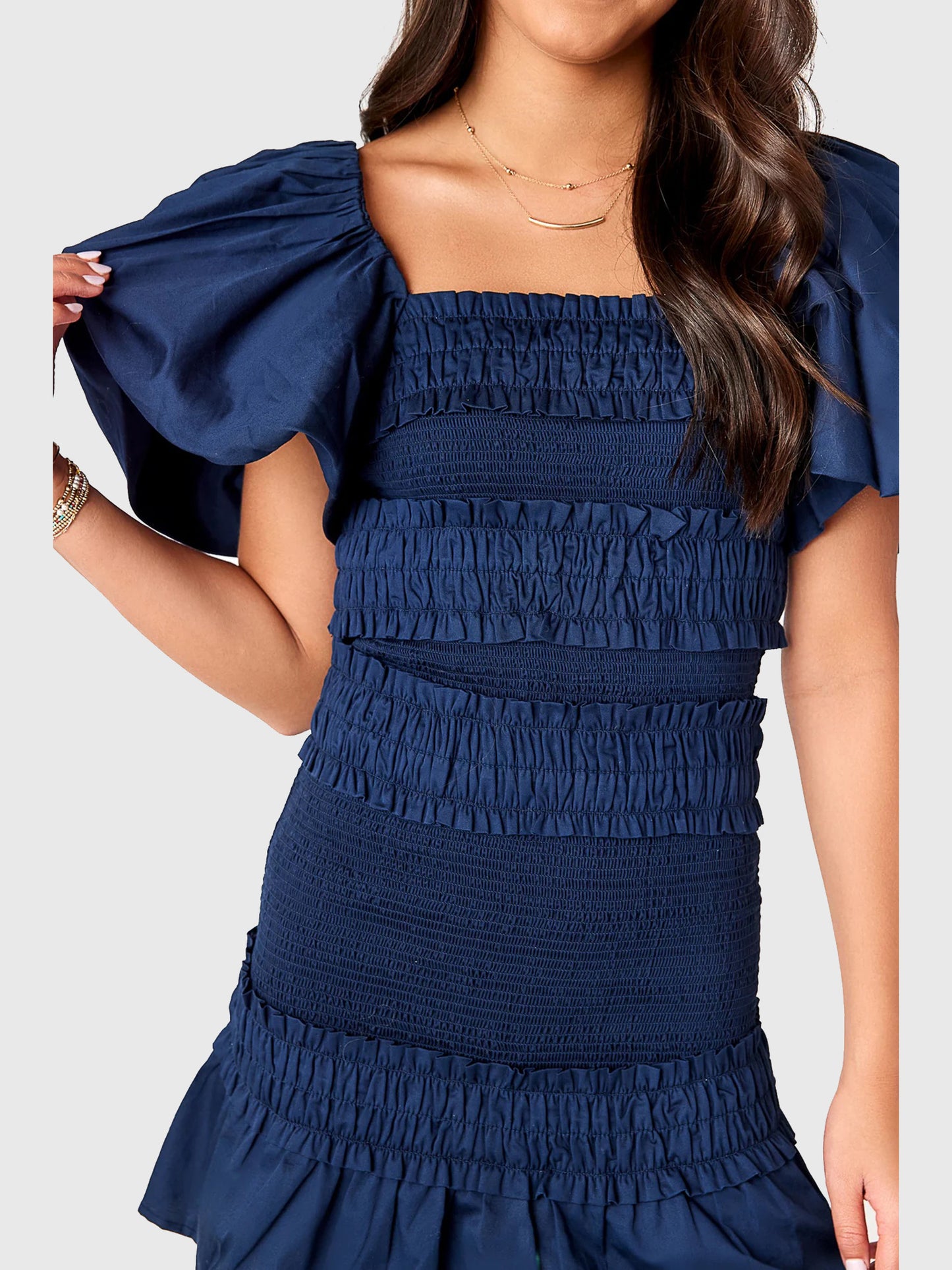 Cake For Dinner Girls' Pixie Smocked Dress - Saint Bernard