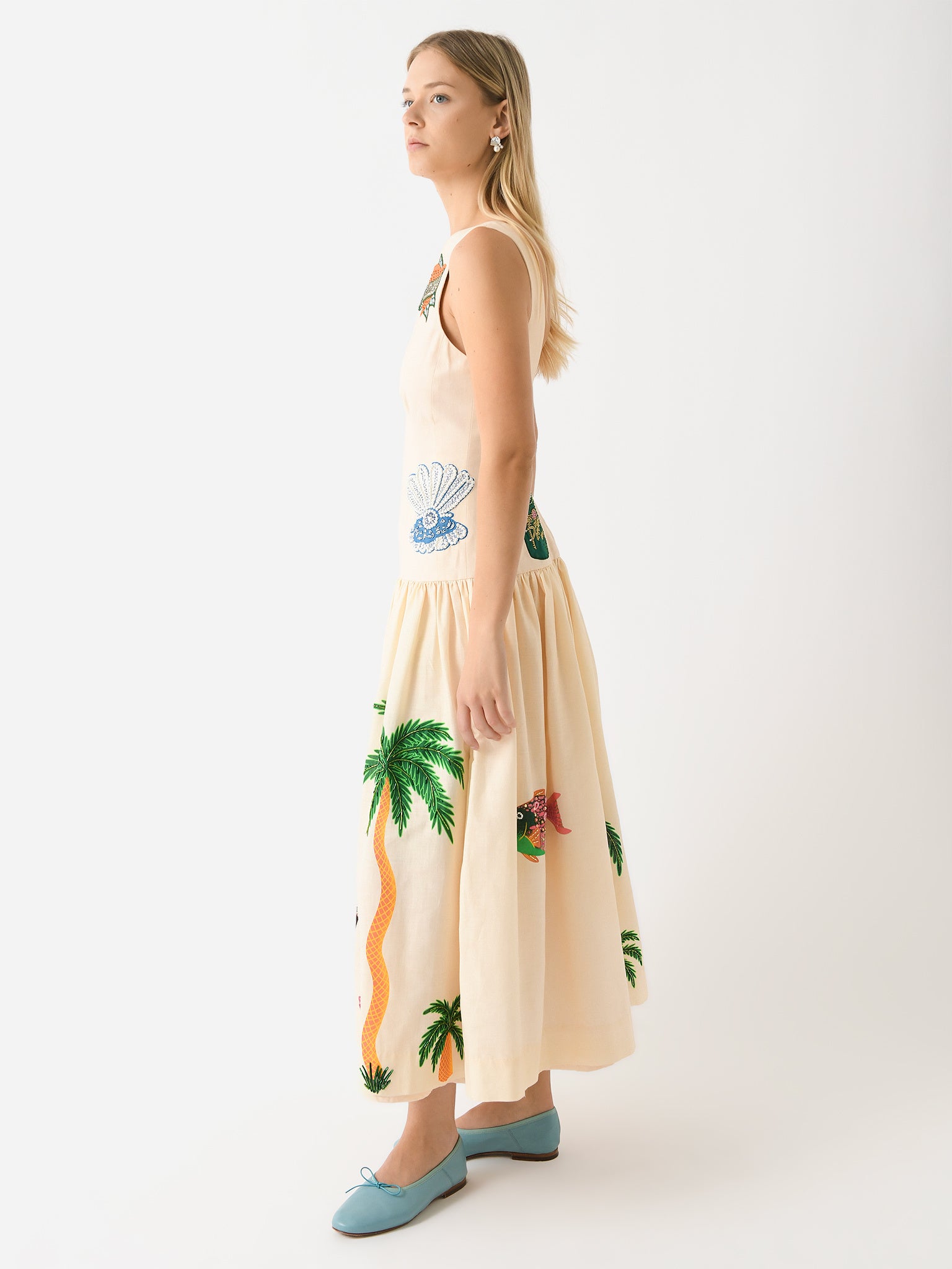 Alemais Women's Clam Embroidered Gown Alemais Women's Clam Embroidered Gown