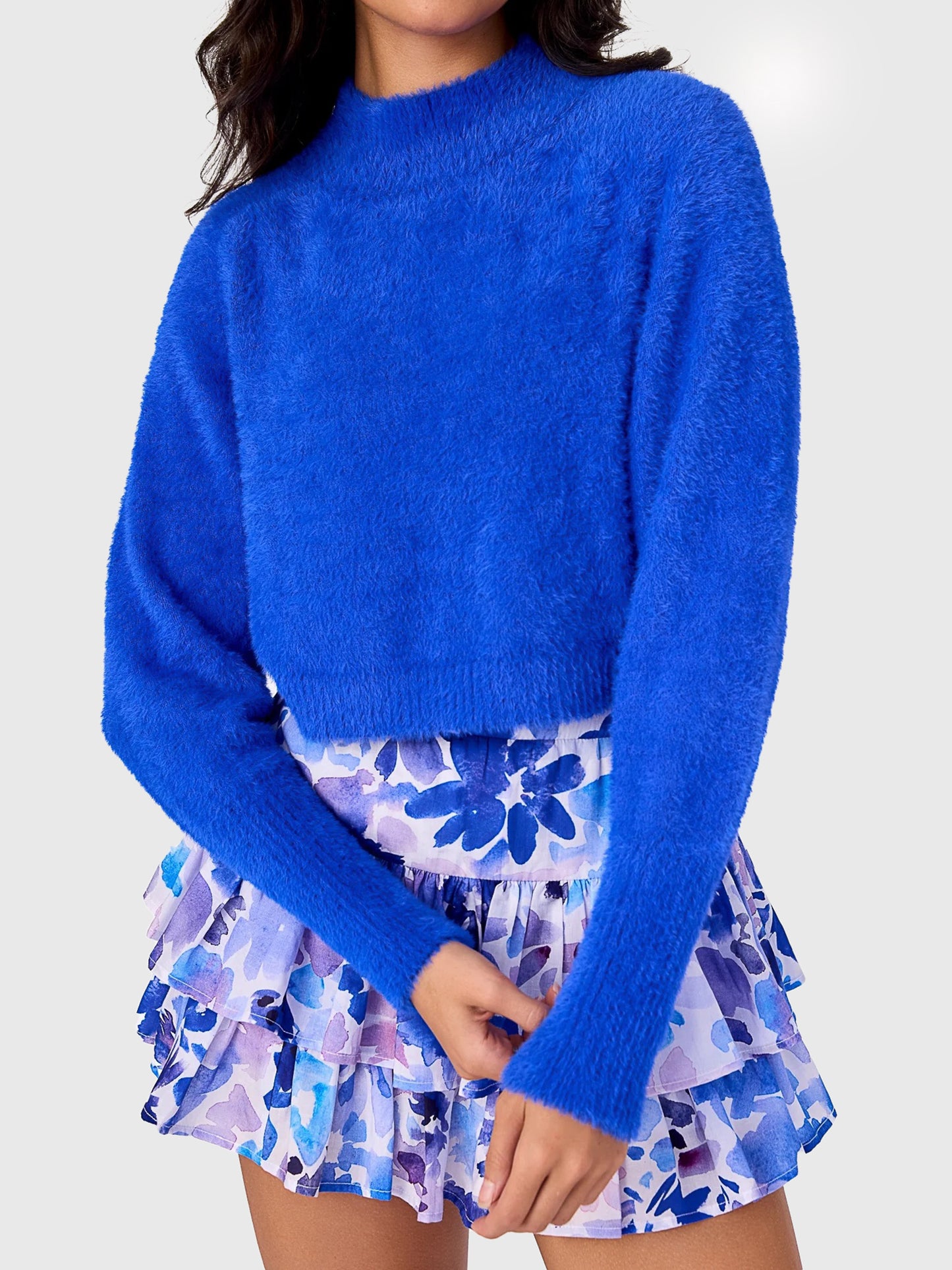 Cake For Dinner Girls' Lexi Turtleneck Sweater - Saint Bernard