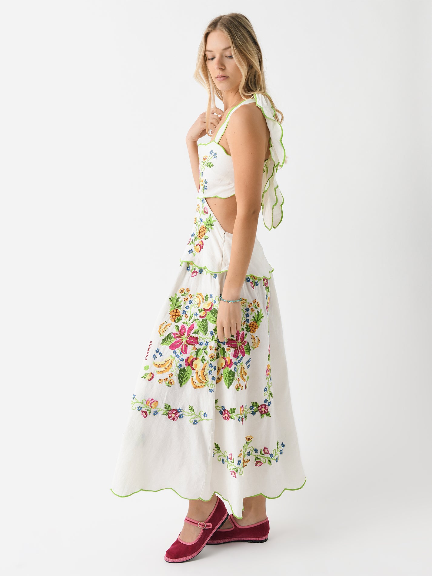 Farm Rio Women's Tropical Romance Maxi Dress