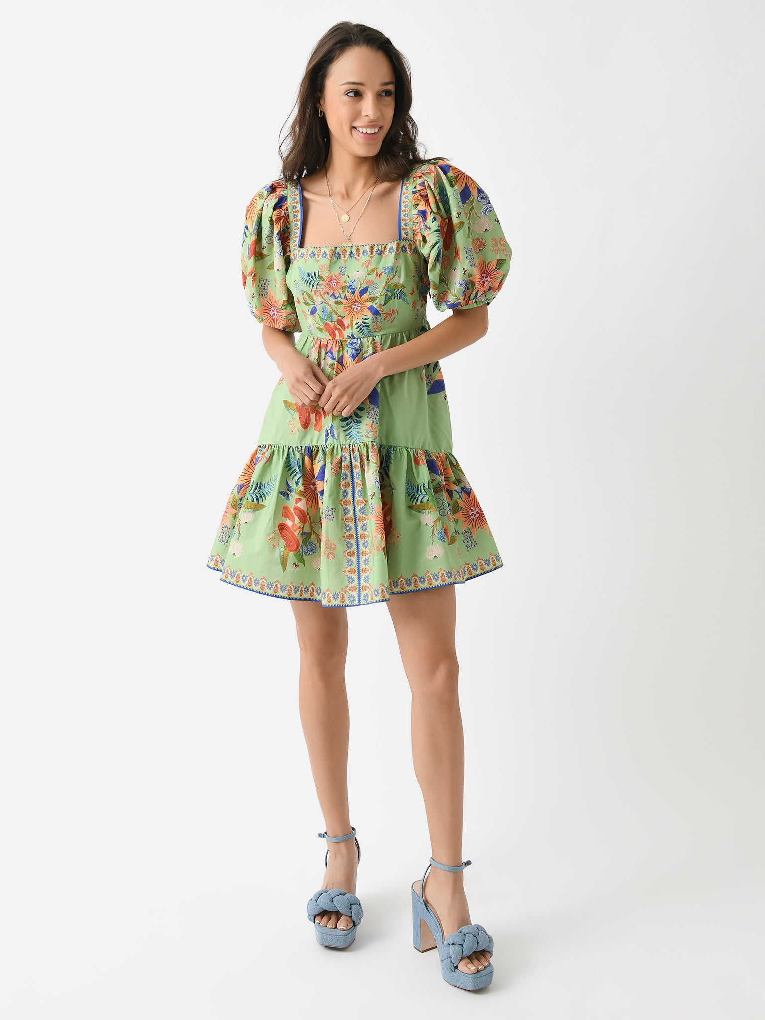 Farm Rio Women's Bright Yard Mini Dress – Saint Bernard