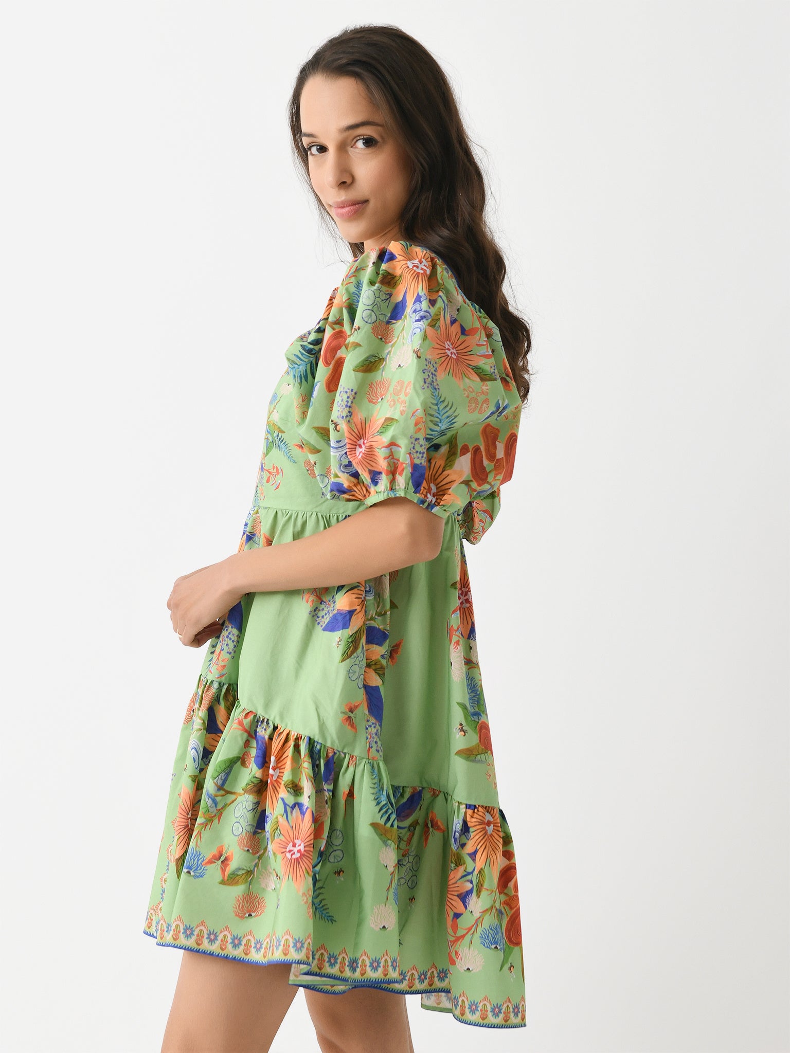 Farm Rio Women's Bright Yard Mini Dress – Saint Bernard