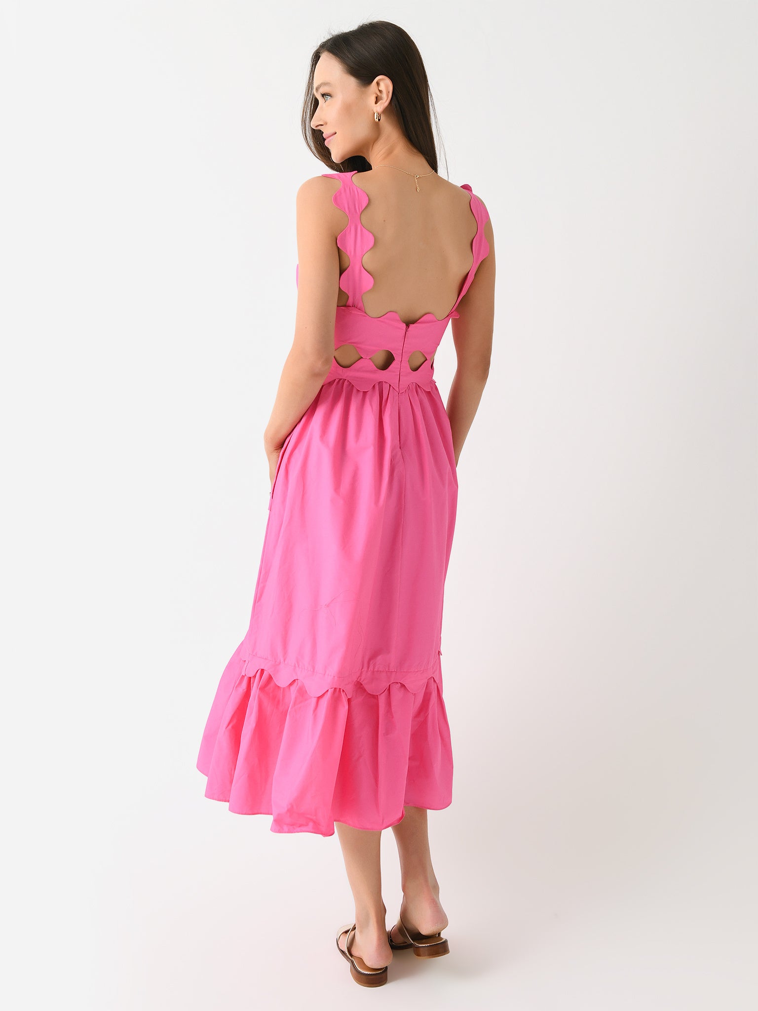 pink flying fish cut-out dress Farm Rio Active Flying Fish Cut-Out Dress - Flying Fish Pink