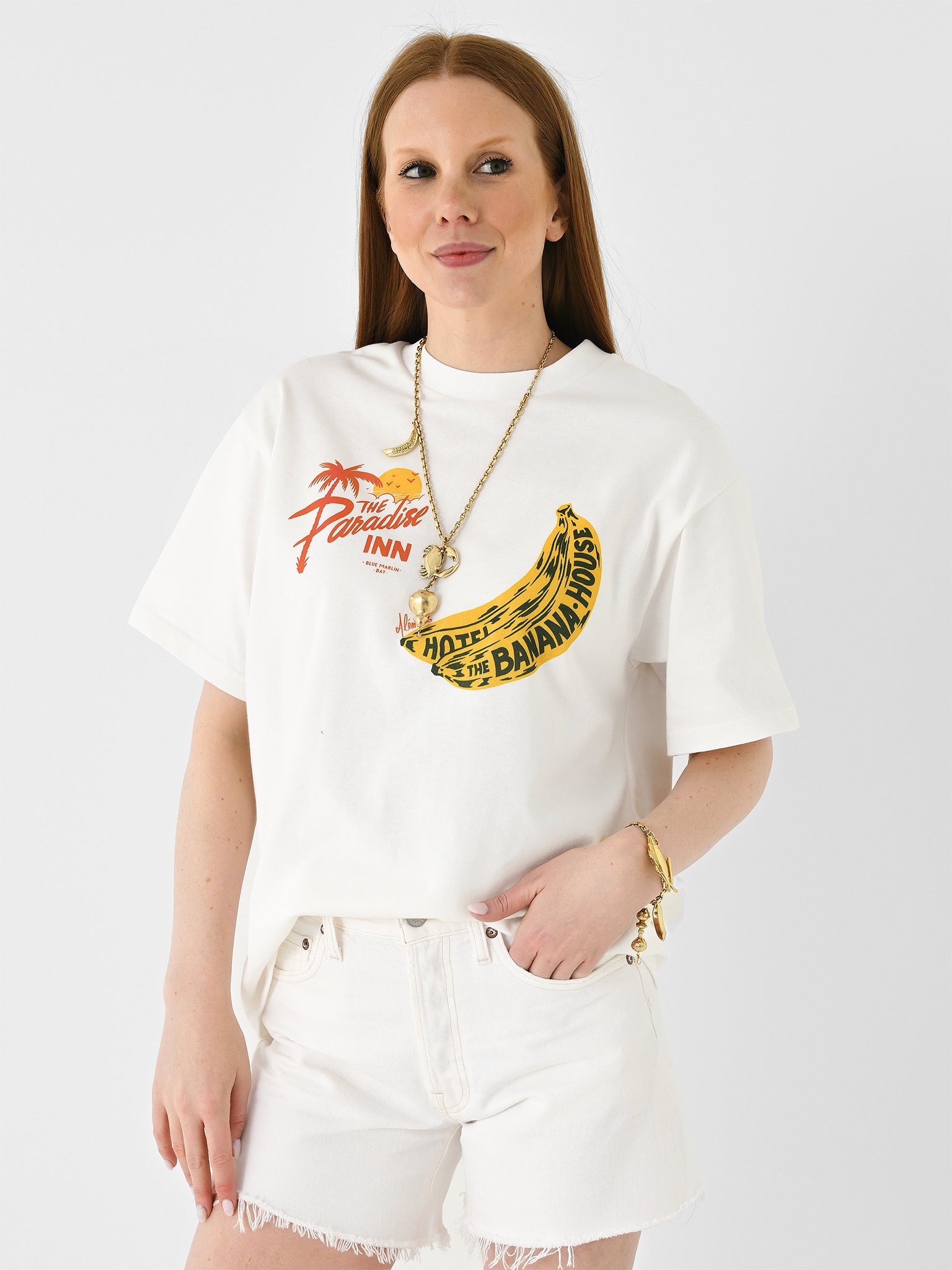 Alemais Women's Banana Tee - Saint Bernard