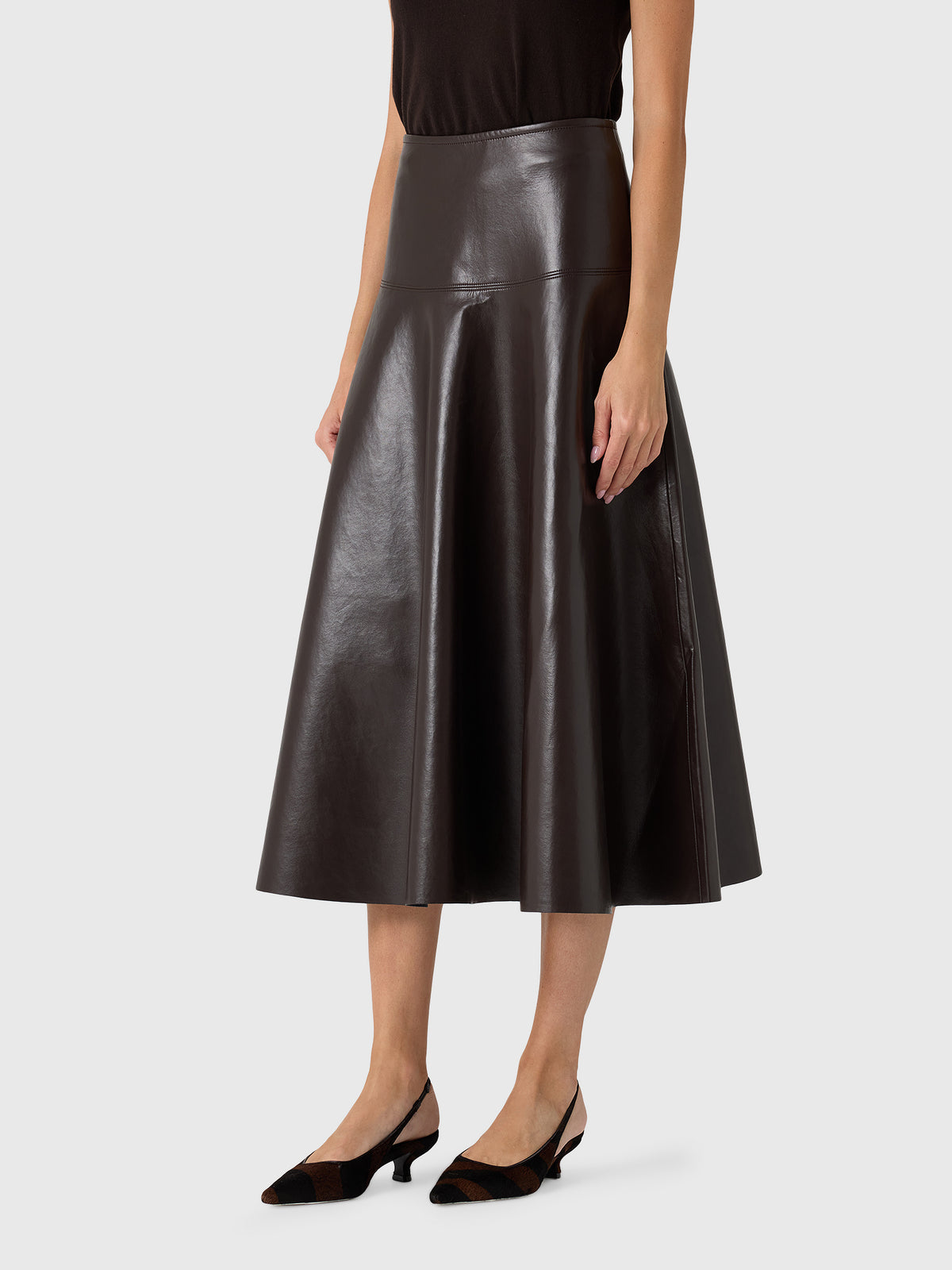 Citizens Of Humanity Women's Vita Recycled Leather Maxi Skirt - Saint Bernard