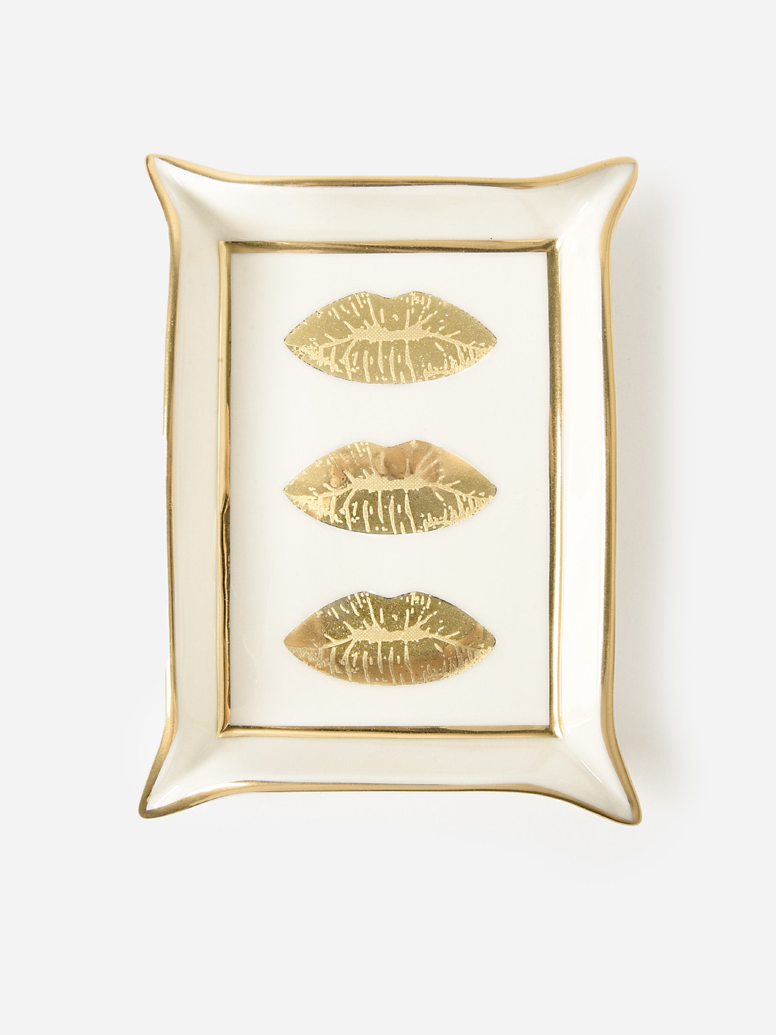 Jonathan Adler Lips Valet Tray - Saint Bernard