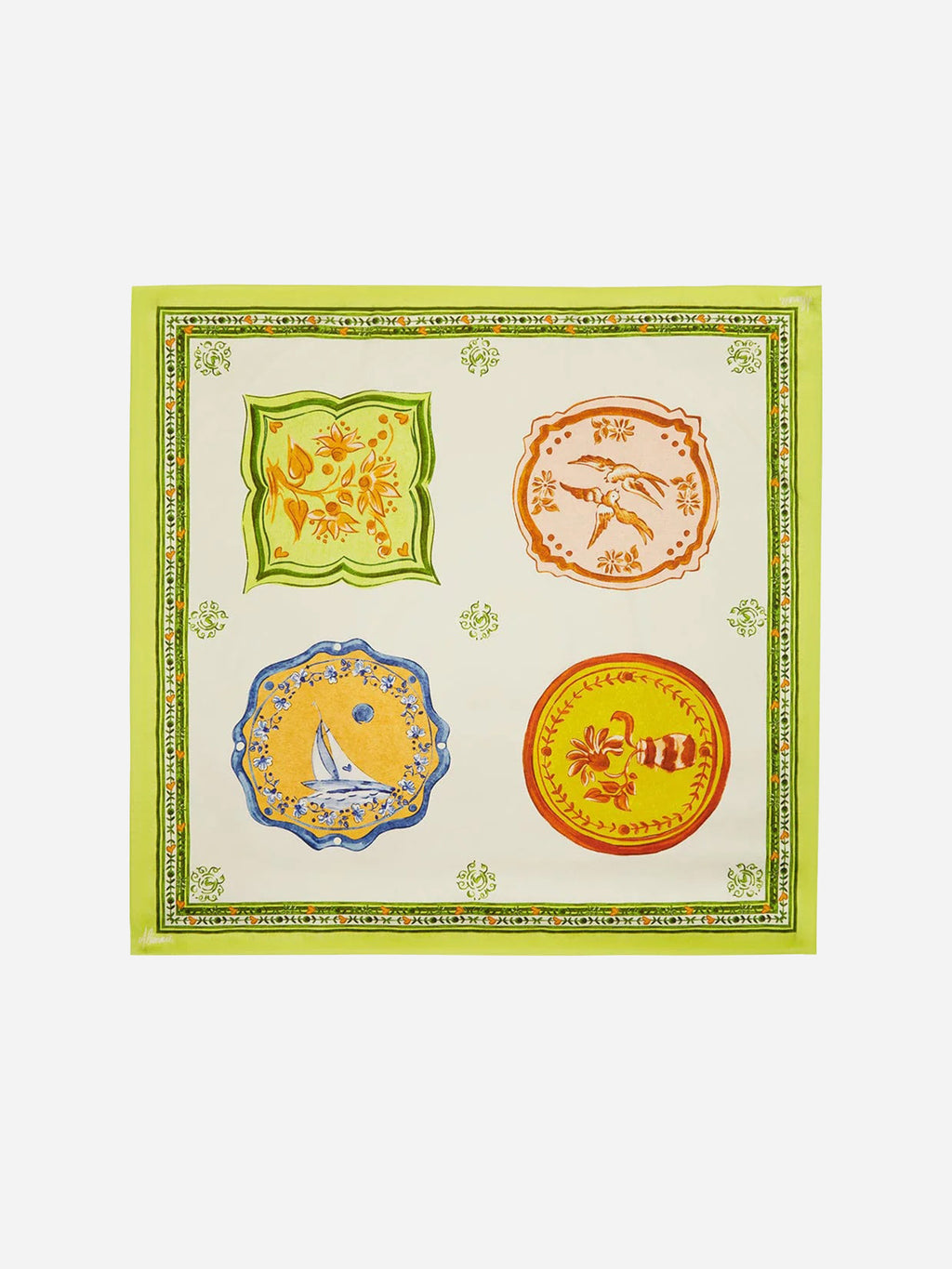 Alemais Women's Porcelain Scarf - Saint Bernard