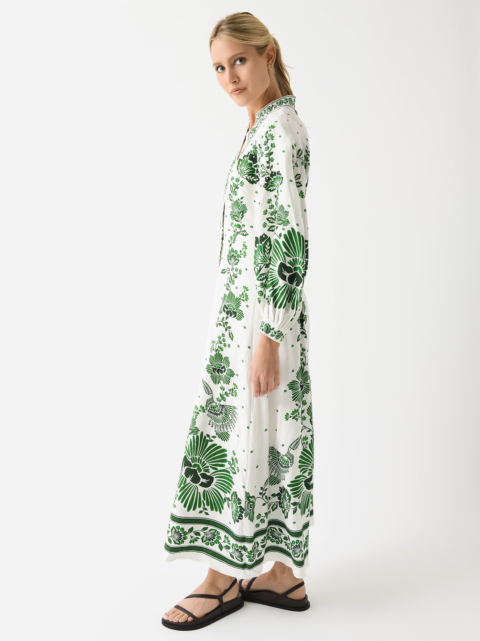 forest soul maxi dress Forest Soul Off-White Maxi Dress FARM Rio