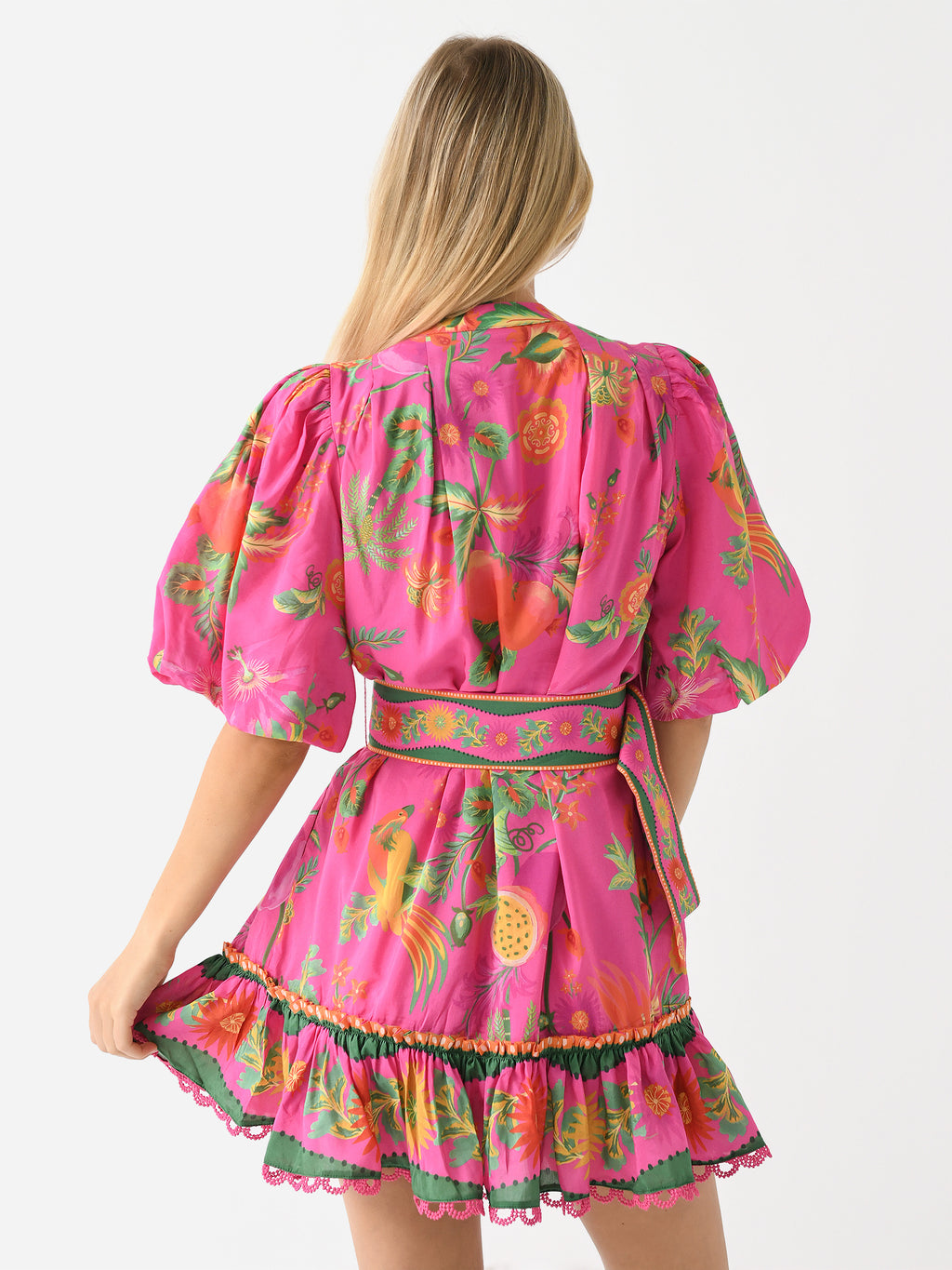 Farm Rio Women's Delicate Fruit Garden Mini Dress – Saint Bernard