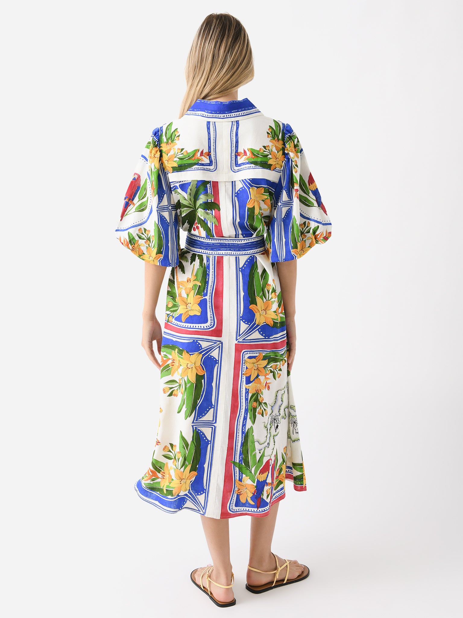 Farm Rio Women's Tropical Destination Midi Dress Saint Bernard Farm Rio Women's Tropical Destination Midi Dress Saint Bernard