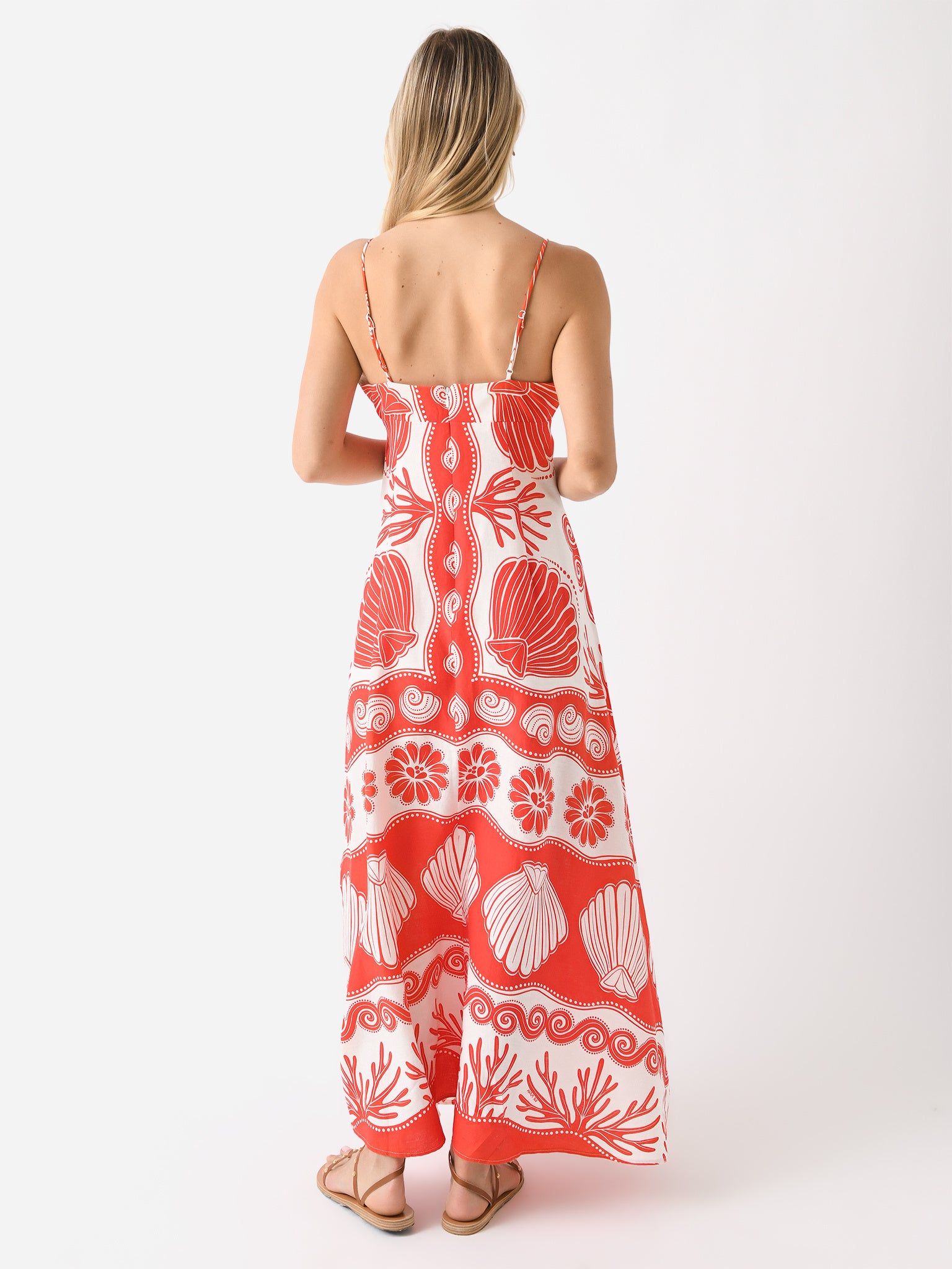 Farm Rio Women's Ainika Shell Maxi Dress – Saint Bernard
