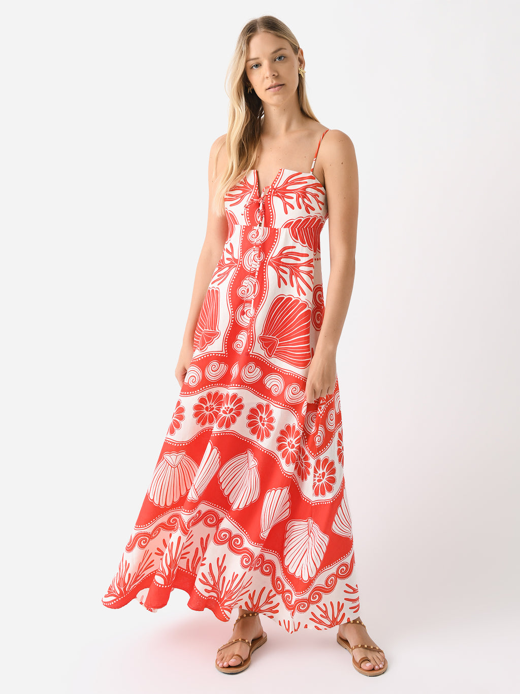Farm Rio Women's Ainika Shell Maxi Dress