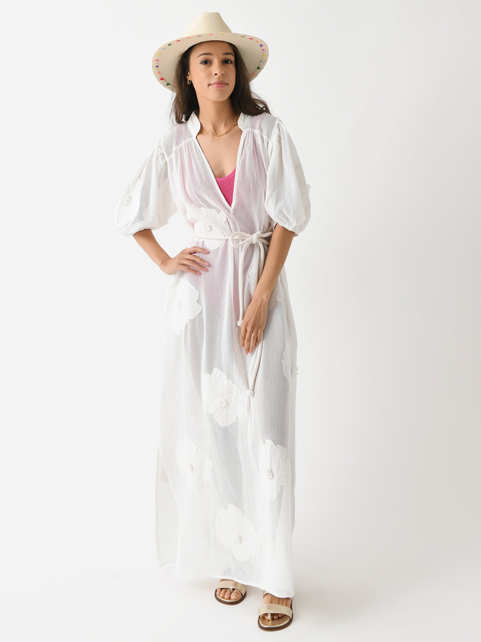 Farm Rio Women's Flower Dress - Saint Bernard