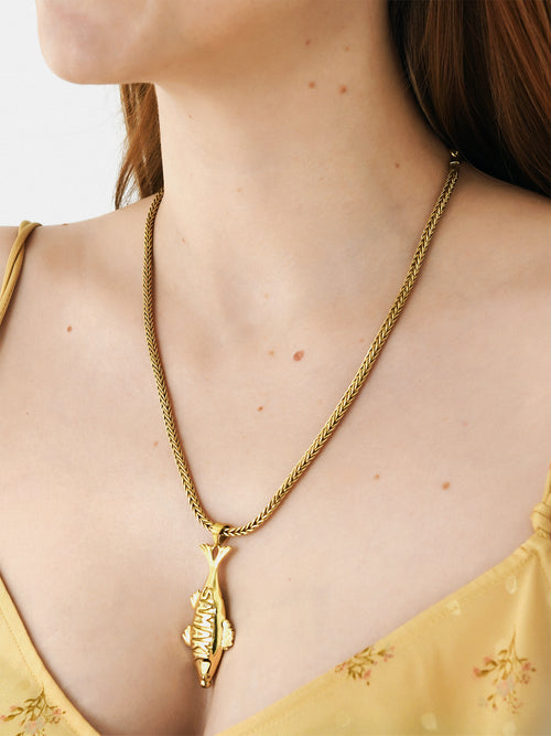 Alemais Banana House Fish Necklace