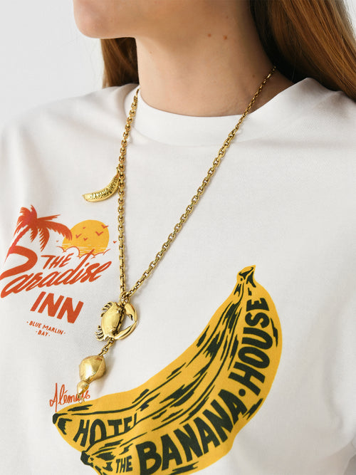 Alemais Banana House Charm Necklace