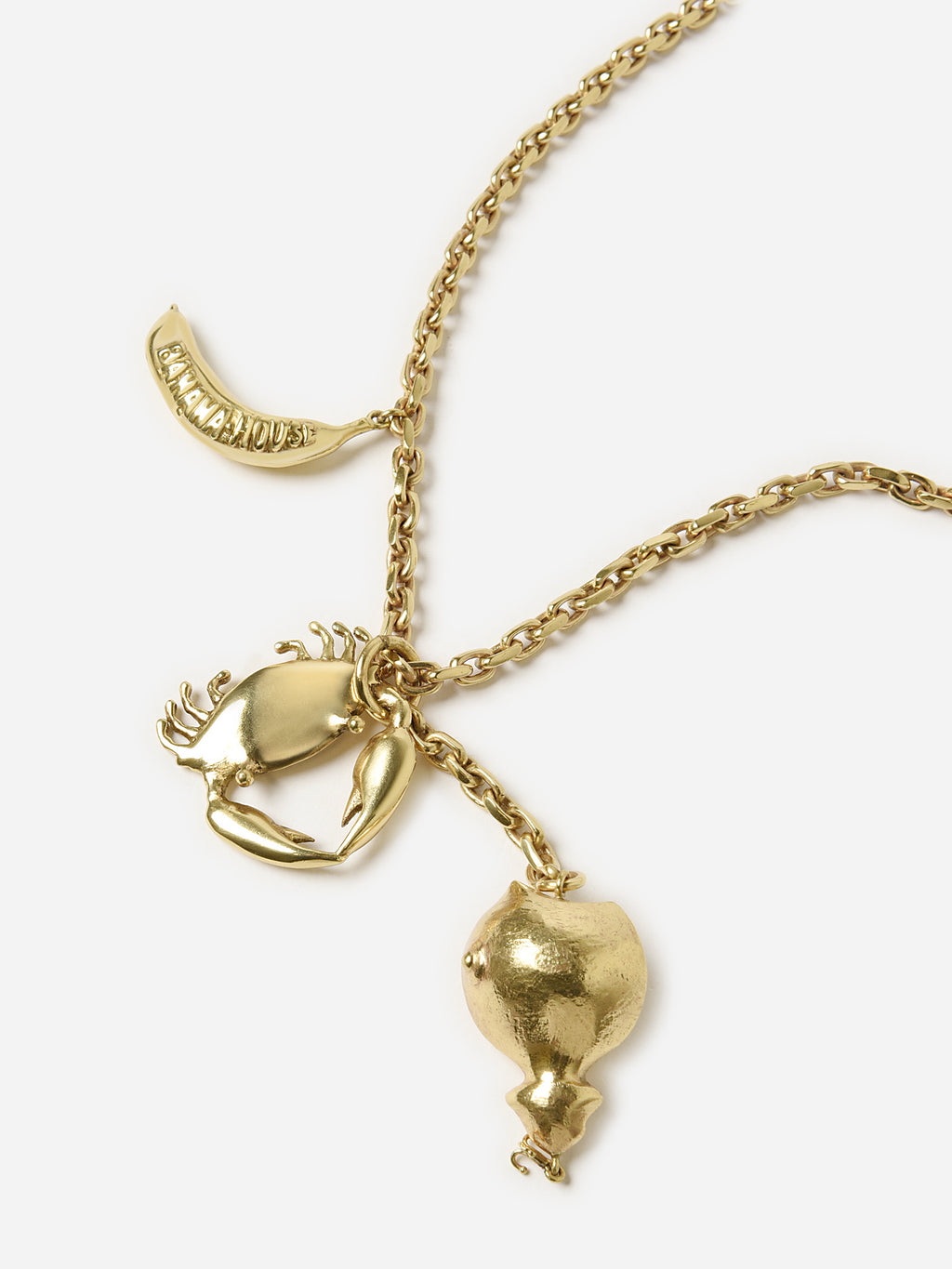 Alemais Banana House Charm Necklace - Saint Bernard