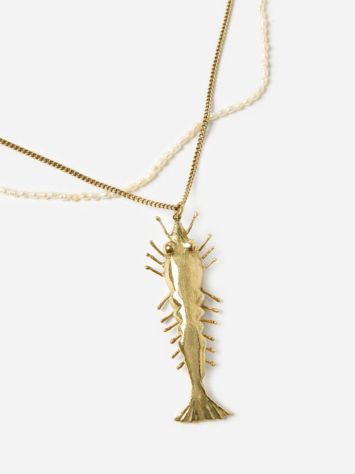 Alemais Banana House Lobster Pearl Necklace