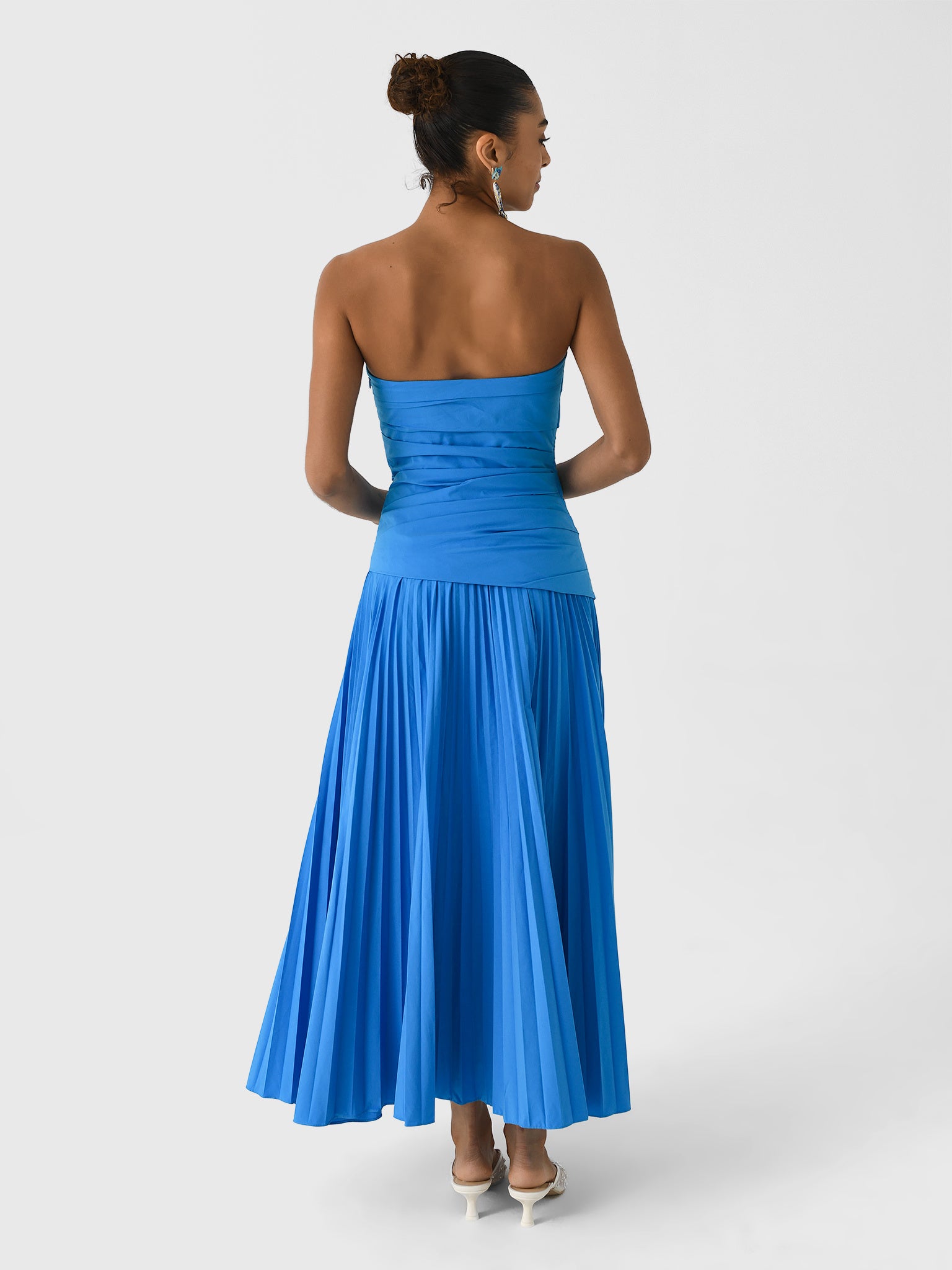 Simkhai Women's Arie Strapless Cotton Midi Dress