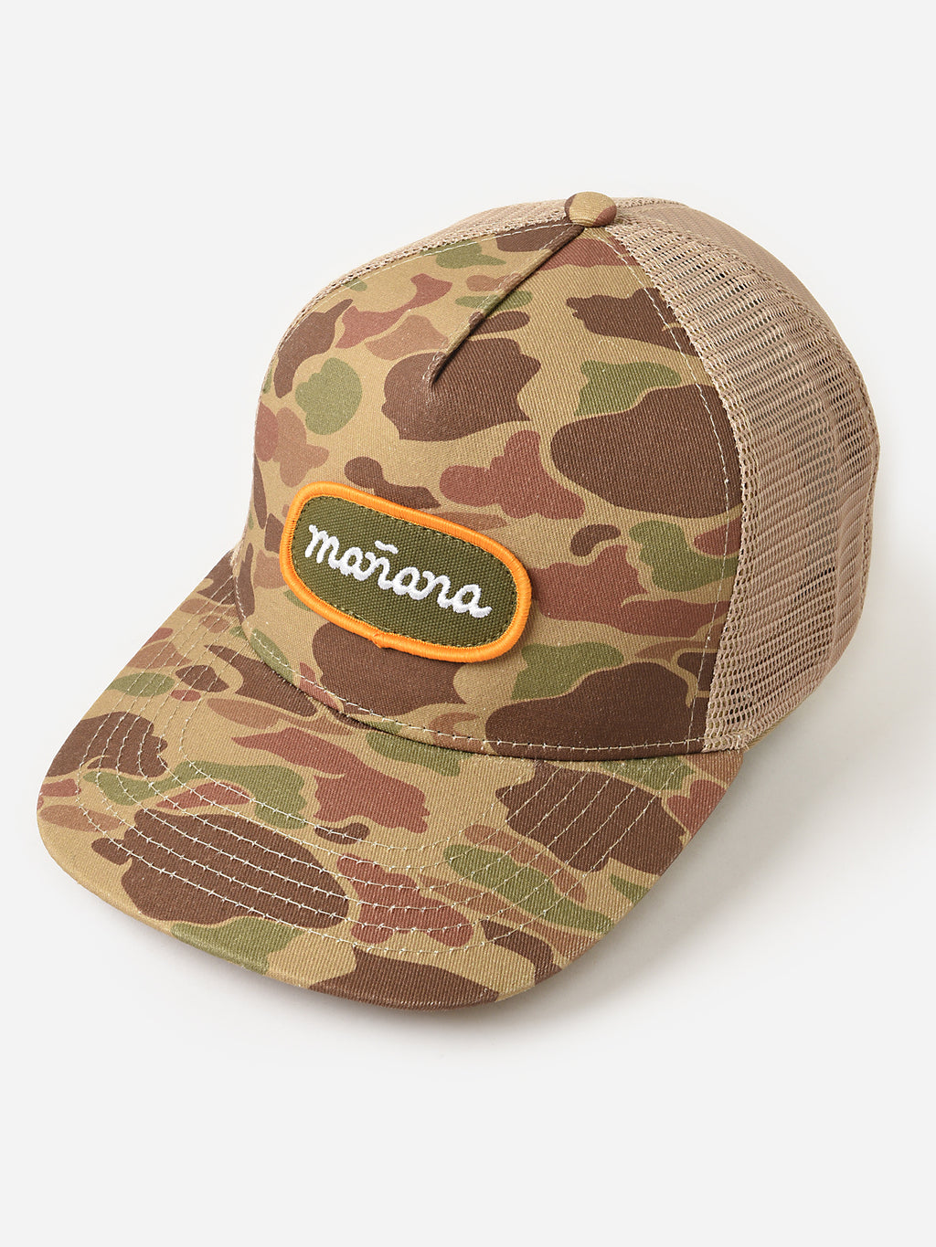 Mañana Men's Camo Trucker Hat - Saint Bernard