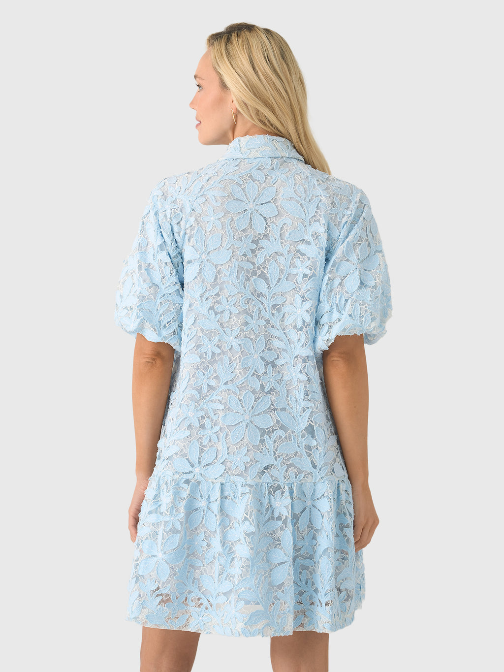 Simkhai Women's Crissy Cotton Lace Mini Dress - Saint Bernard