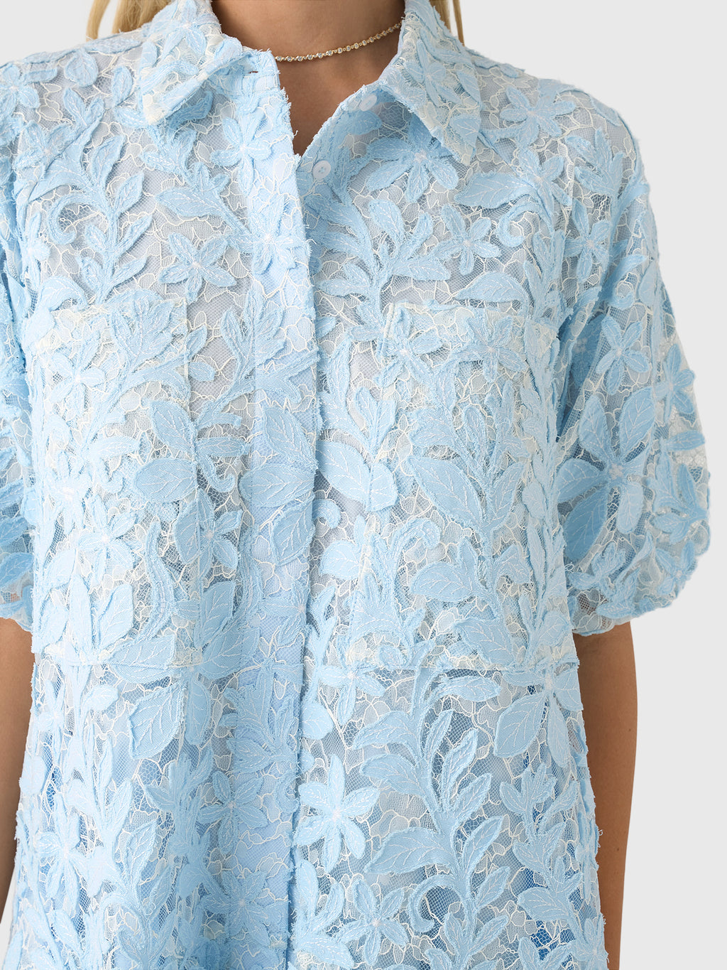 Simkhai Women's Crissy Cotton Lace Mini Dress - Saint Bernard