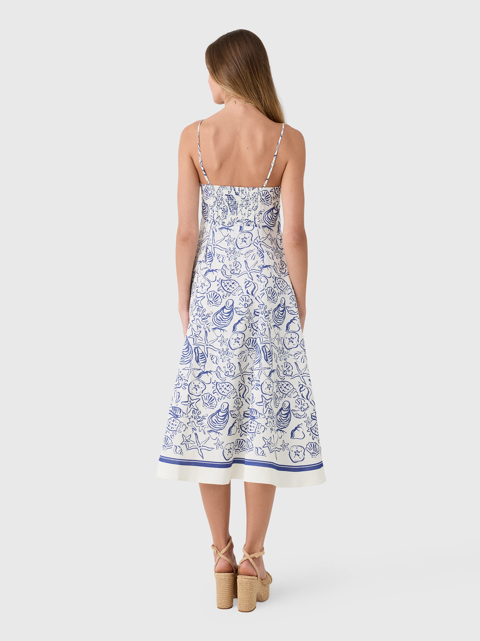 Simkhai Women's Analise Linen Bustier Midi Dress - Saint Bernard