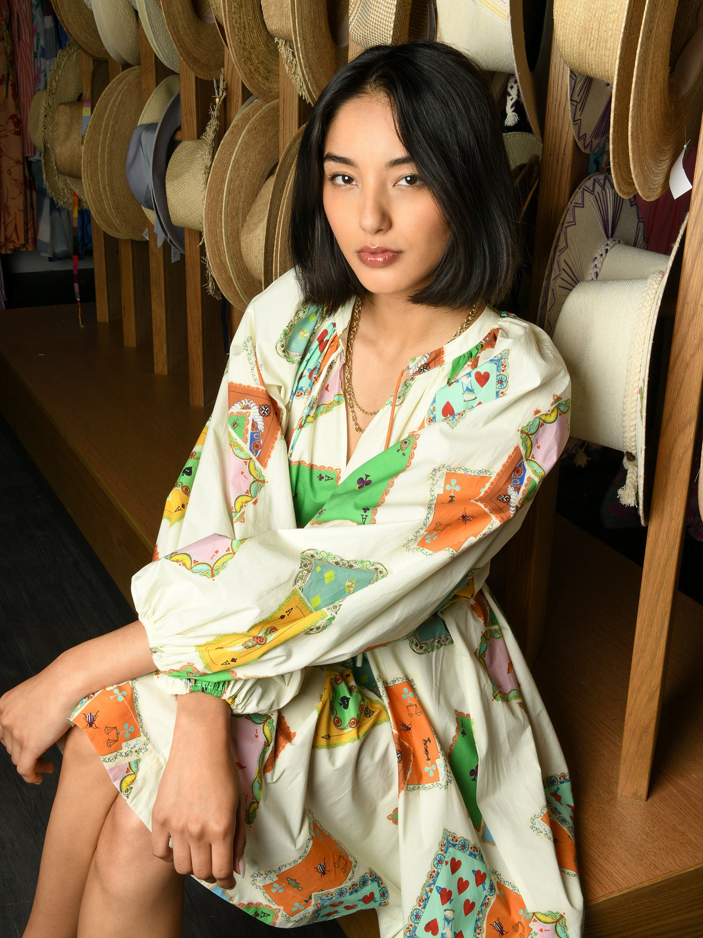 Alemais Women's Rummy Long Sleeve Mini Dress - Saint Bernard