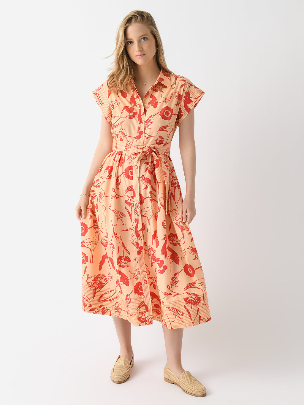 Oliphant Women's Belted Shirt Dress - Saint Bernard