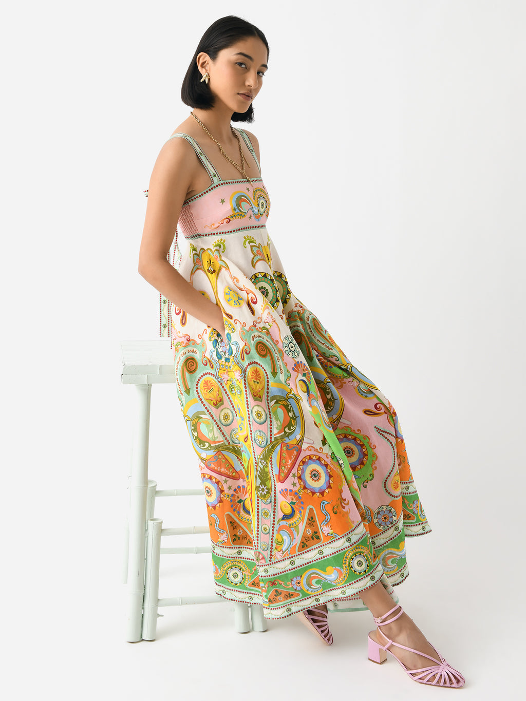 Alemais Women's Pinball Sundress - Saint Bernard