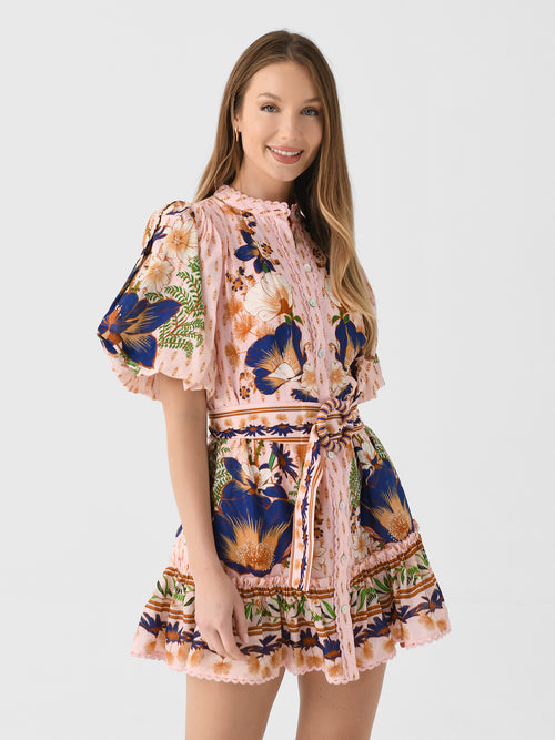 Farm Rio Women's The Dream Garden Mini Dress