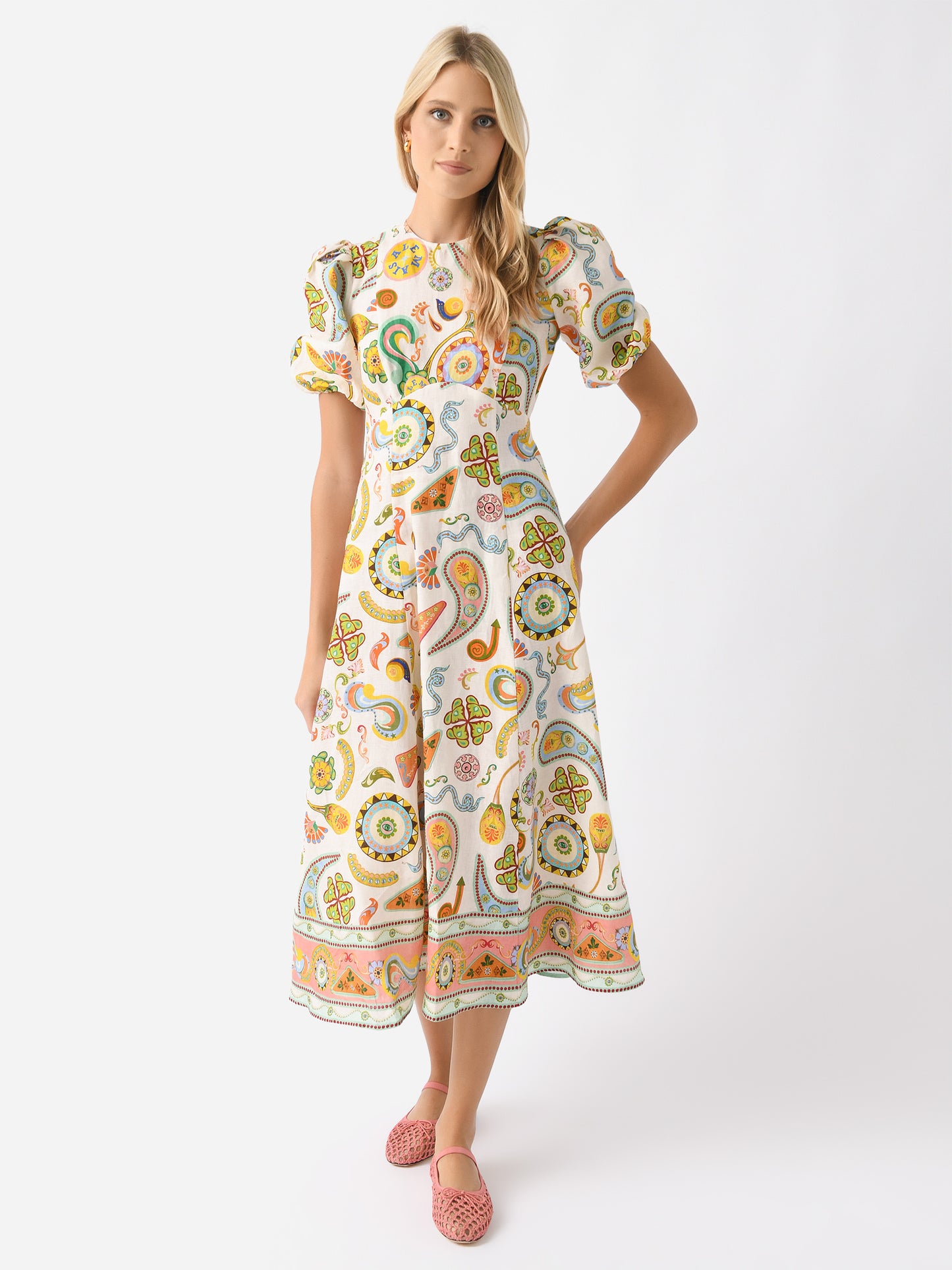 Alemais Women's Arcade Midi Dress - Saint Bernard