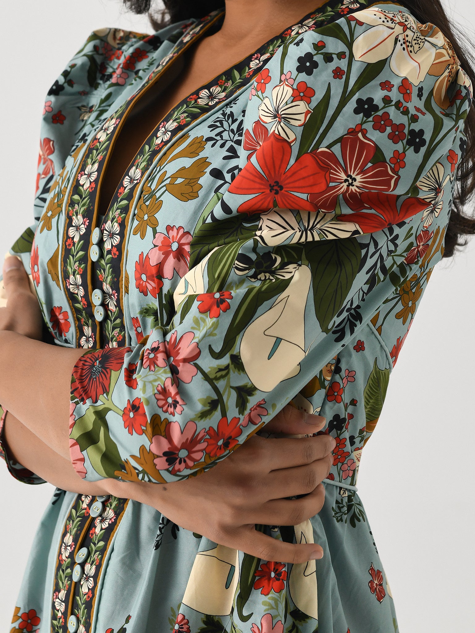 Farm Rio Women's Beauty Bouquet Mini Dress Farm Rio Women's Beauty Bouquet Mini Dress