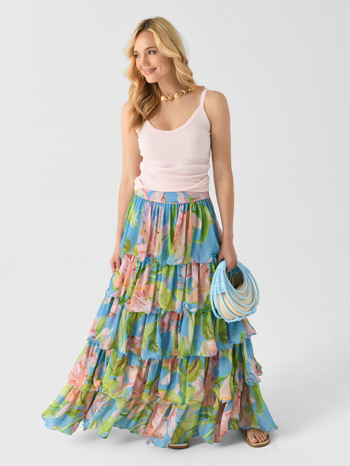 Farm Rio Women's Lily Bloom Maxi Skirt