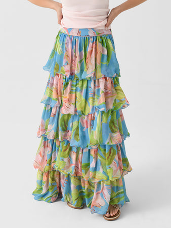 Farm Rio Women's Lily Bloom Maxi Skirt – Saint Bernard