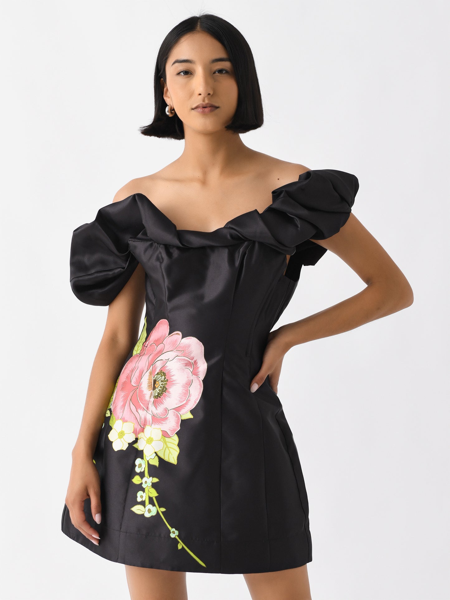 Alemais Women's Regent Noir Mini Dress - Saint Bernard