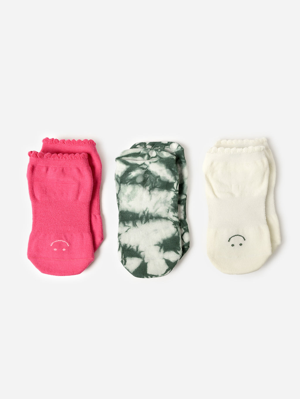 Pointe Studio Women's The Holly 3-Pack Grip Socks - Saint Bernard