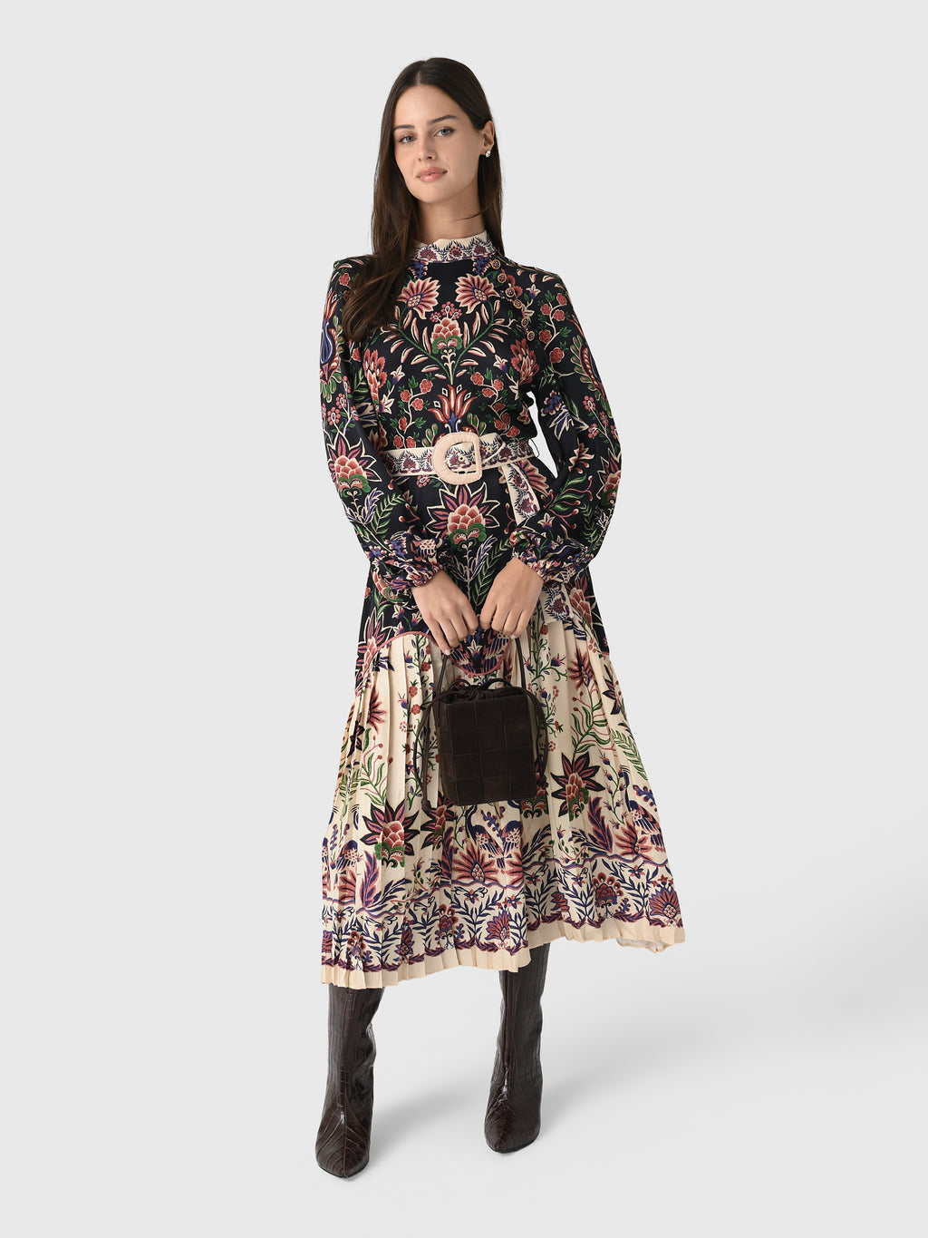 Farm Rio Women's Marvelous Garden Midi Dress - Saint Bernard