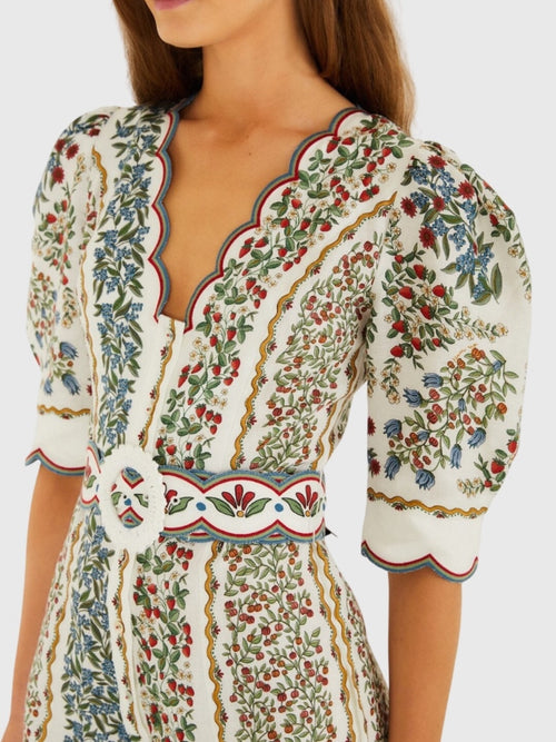 Farm Rio Women's Fruit Beauty Mini Cut-Out Romper